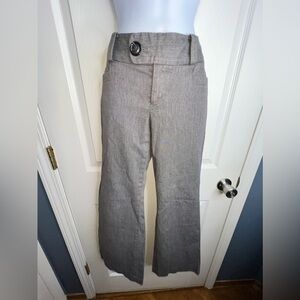 Banana Republic Petites 2 Martin Fit No 323 Flare Trouser Dress Pant 2P Black